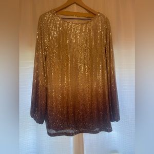 Gimmick by BKE - Sparkly gradient oversized shirt/dress